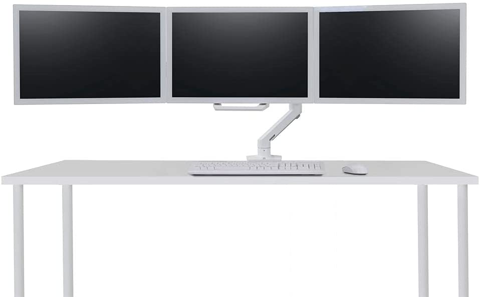 Ergotron 98-009-216 HX Triple Monitor Bow Kit in White for 2-10.2 lbs Monitors