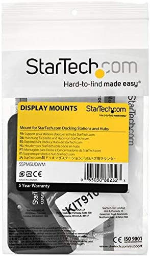 StarTech.com Docking Station Mount - for Compatible StarTech.com Docks / Hubs - Wall Mount or Under-Desk Dock Mount - Steel (SSPMSUDWM)