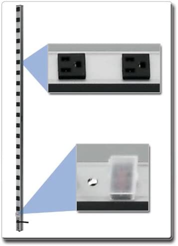 Tripp Lite 20 Outlet Bench &amp; Cabinet Power Strip, 60 in. Length, 15ft Cord with 5-15P Plug, PS6020 20 Outlet Power Strip