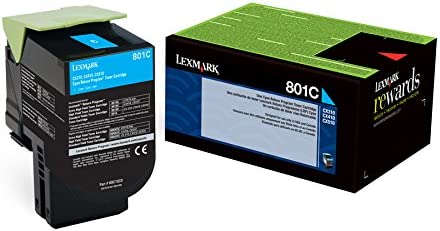 Lexmark 80C10C0 Cyan Return Program Toner