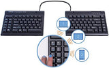 KINESIS Freestyle2 Blue Wireless Ergonomic Keyboard for PC (9" Separation) PC Layout