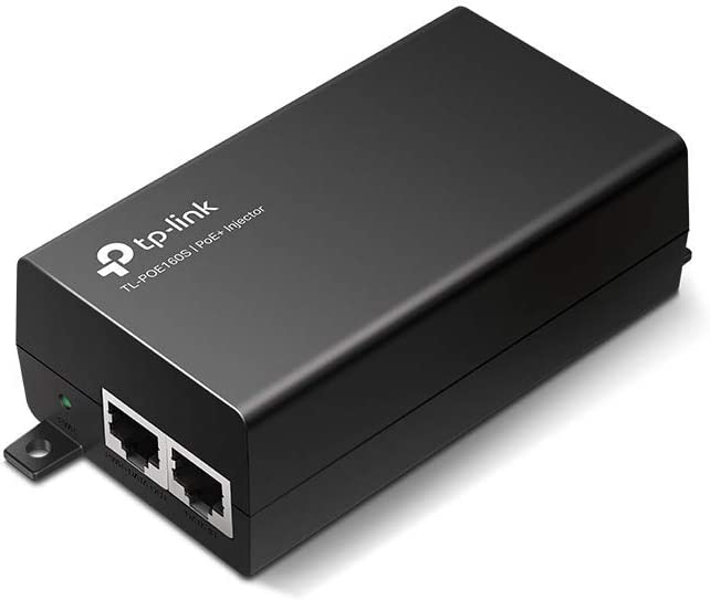 TP-LINK TL-PoE160S | 802.3at/af Gigabit PoE Injector | Non-PoE to PoE Adapter | Supplies PoE (15.4W) or PoE+ (30W) | Plug &amp; Play | Desktop/Wall-Mount | Distance Up to 328 ft. | UL Certified, Black