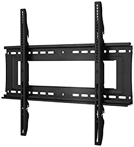 Atdec TH-40100-UF Heavy Duty Fixed Display TV Wall Mount with Lockable Security Bar for Displays up to 330-Pound, Black