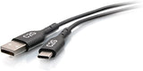 C2g/ cables to go 1.5ft (0.5m) USB-C® Male to USB-A Male Cable - USB 2.0 (480Mbps)