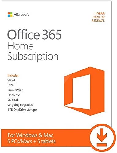 Microsoft O365 Home Prem 32/64 Alng Sub Pkl1y Onl Us/can Dwnl