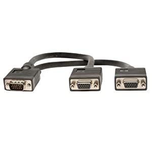 Tripp Lite VGA Monitor Y Splitter Cable (HD15 M/2xF) 1-ft. (P516-001) 800x600