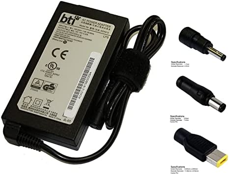 BTI LEN65W-S-UNIV Power Adapter - 65 Watt - for Lenovo Flex 14, 15, G400, G500, ThinkPad T410, T420, T430, T520, X200, X220, X230, Y410