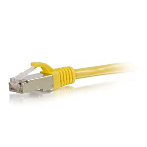 C2g/ cables to go C2G 00873 Cat6 Cable - Snagless Shielded Ethernet Network Patch Cable, Yellow (25 Feet, 7.62 Meters) 25 Feet Yellow