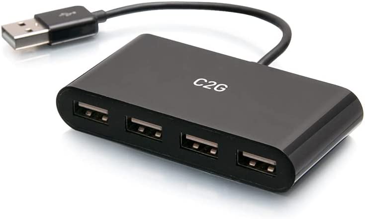 C2g/ cables to go C2G 4-Port USB-A 3.0 Hub - SuperSpeed USB 5Gbps, Black (C2G54462)