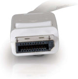 C2g/ cables to go C2G 54298 Mini DisplayPort to DisplayPort Adapter Cable M/M, White (6 Feet, 1.82 Meters)
