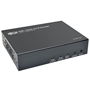Tripp Lite HDBaseT HDMI Over Cat5e/6/6a Extender Transceiver, Serial and IR Passthrough, 4Kx2K UHD, Up to 328 ft. (100 m) (BDHBT-TR-SI-LR) Serial &amp; IR (328 ft)