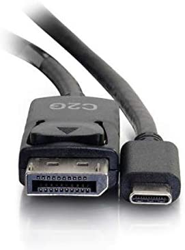 C2g/ cables to go C2G USB Adapter, USB C to Display Port, 4K, 30Hz, Black, 6 Feet (1.82 Meters), Cables to Go 26902 6 Feet Black