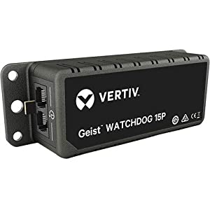 Vertiv - Watchdog 15-P Geist Environmental Monitor - Watchdog 15-P, Includes on-Board Temperature, Humidity and Dewpoint sensors, PoE.