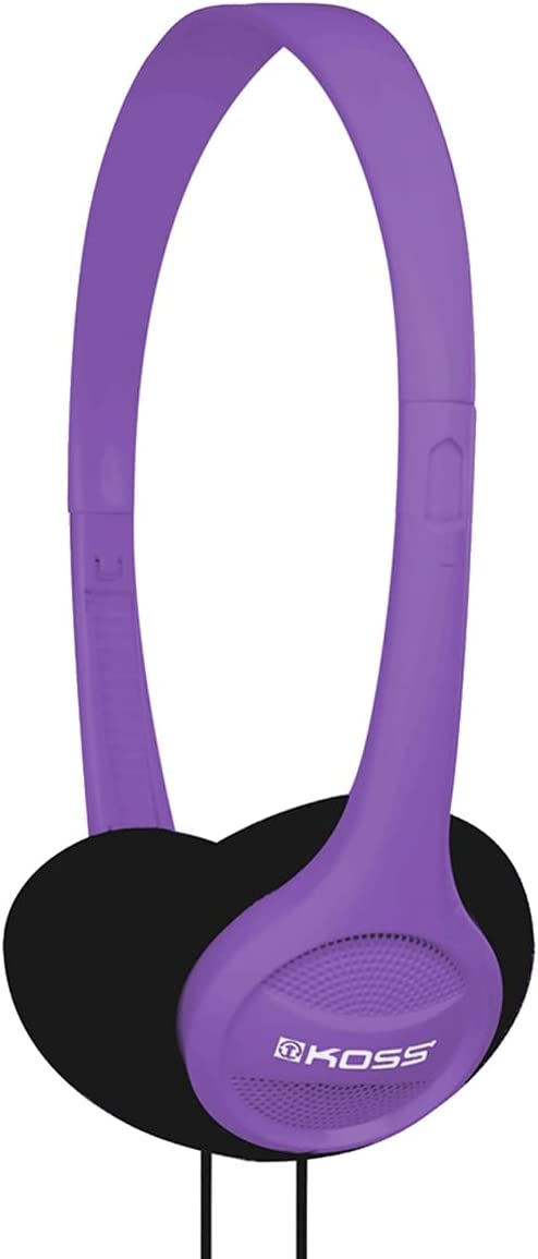 Koss KPH7V Portable On-Ear Headphone with Adjustable Headband - Violet
