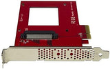 StarTech.com U.2 to PCIe Adapter - x4 PCIe - For 2.5" U.2 NVMe SSD - SFF-8639 PCIe Adapter - U.2 SSD - PCIe SSD - U.2 drive (PEX4SFF8639) 0.9" x 4.8" x 6.5" PCIe