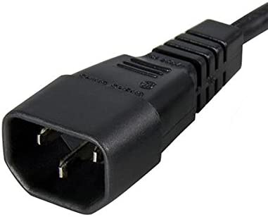 StarTech 1ft Standard Computer Power Cord Extension - C14 to C13 Model PXT1001