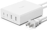 Belkin 108W GaN USB Charging Station for Multiple Devices, 2 Type C and 2 Type A Ports Fast Desktop Charger Dock Hub for iPhone, Apple Watch, iPad Pro, Air, Mini, MacBook Pro 16 inch 14 inch and Air