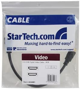 StarTech.com HDMIMM1 1-Feet High Speed HDMI Cable - HDMI - M/M (Discontinued by Manufacturer) 1 Feet