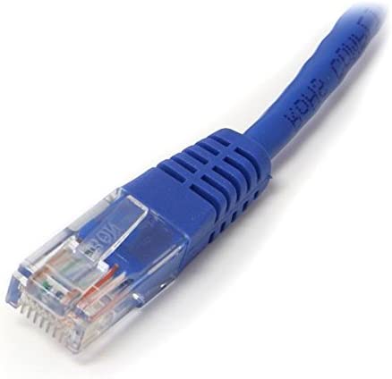 StarTech.com Cat5e Ethernet Cable - 8 ft - Blue - Patch Cable - Molded Cat5e Cable - Short Network Cable - Ethernet Cord - Cat 5e Cable - 8ft (M45PATCH8BL) 8 ft / 2.5m Blue