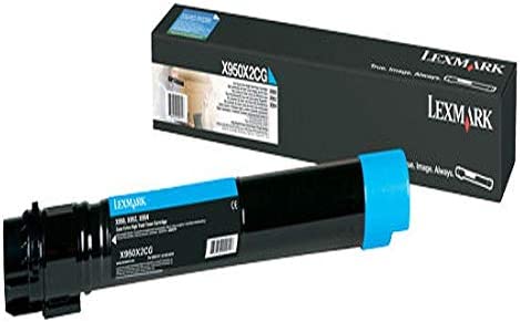 Lexmark X950X2CG X950 X952 X954 Toner Cartridge (Cyan) in Retail Packaging