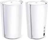 TP-Link Deco AX7800 Tri-Band Mesh WiFi 6 System (Deco X95) - Whole Home Coverage up to 6100 Sq.Ft with AI-Driven Smart Antennas, Multi-Gig Ethernet, Replaces Wireless Router and Extender (2-Pack) AX7800 Tri-Band w/ 3 Ports(Newer)