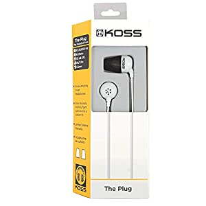 Koss The Plug The Plug In-Ear Headphones, White White Headphones