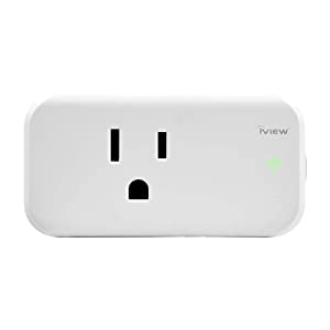 Iview Smart WiFi Plug, Mini Smart Socket, Free APP Remote Control from Anywhere, Built-in WiFi, No Hub Required, Compatible with Alexa (1-Pack)