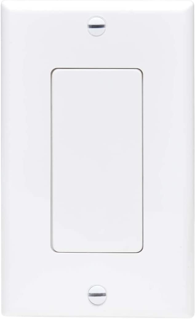 Tripp Lite Decora Wall Plate Insert, Decorative Center Plate, Vertical, Blank, White (N042D-100V-WH) 0 Ports Center Plate