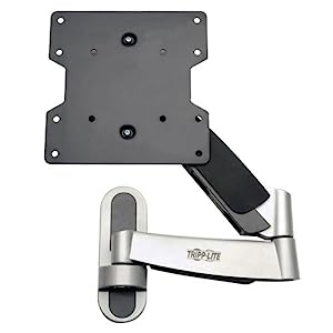 TRIPP LITE DWM1742S Display TV LCD Wall Mount Arm Swivel Tilt for 17-42 Inch Flat Screen 17"-42" Swivel/Tilt + Arm (44 lb.)