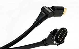 VisionTek 4K UHD High-speed Male-to-Male HDMI to HDMI Pivot Cable (10 feet)- 900750