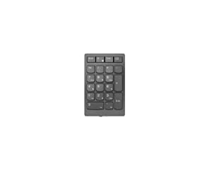 Lenovo Go Wireless Numeric Keypad - Wireless Connectivity - RF - 2.40 GHz Calculator, TAB, Equal, Esc Hot Key(s) - PC - Scissors Keyswitch - Storm Gray