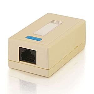 C2g/ cables to go C2G 03835 1-Port Cat5e Surface Mount Box, White