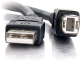 C2g/ cables to go C2G USB Cable, USB 2.0 Cable, USB A to B Cable, 3.28 Feet (1 Meter), Black, Cables to Go 28101 Black 3.3 Feet USB A Male to B Male
