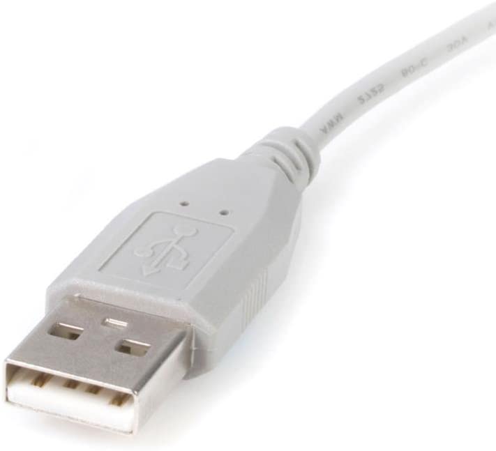 StarTech.com 10 ft. (3 m) USB to Mini USB Cable - USB 2.0 A to Mini B - Grey - Mini USB Cable (USB2HABM10) Gray 10 ft / 3m Straight