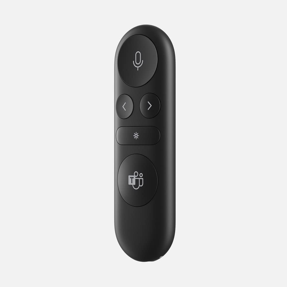Microsoft Presenter+ (2022), Wireless and Bluetooth Presentation Clicker for PowerPoint, Advanced Built-in Features, Black Color