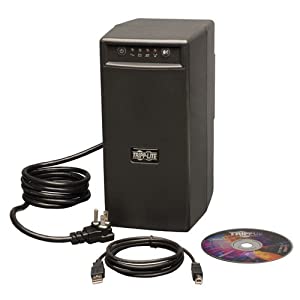Tripp Lite BC600SINE 600VA 375W UPS Battery Back Up Pure Sine Wave PFC Tower 120V USB, 6 Outlets Black 600VA Pure Sine Wave