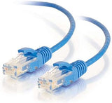 C2g/ cables to go C2G 01072 Cat6 Cable - Snagless Unshielded Slim Ethernet Network Patch Cable, Blue (1 Foot, 0.30 Meters) 28 AWG 1-foot Blue