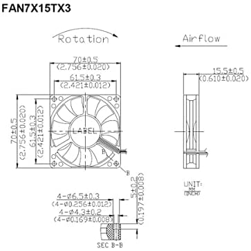StarTech 70x70x15mm TX3 Replacement Fan