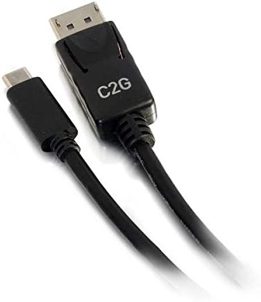 C2g/ cables to go C2G 26901 USB-C to DisplayPort Adapter Cable 4K 30Hz, Black (3 Feet, 0.91 Meters)