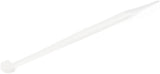 StarTech.com 4"(10cm) Cable Ties - 1/16"(2mm) Wide, 7/8"(22mm) Bundle Diameter, 18lb(8kg) Tensile Strength, Nylon Self Locking Zip Ties with Curved Tip - 94V-2/UL Listed, 100 Pack - White(CBMZT4N) White 4 in | 18 lbs (8kg) Standard w/Self Locking 100