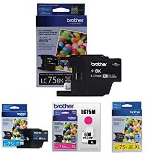 Brother LC75 Ink Cartridge ( Cyan,Magenta,Yellow , 3-Pack )