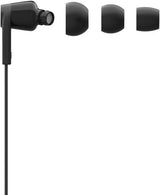 Belkin SoundForm Headphones with Lightning Connector, MFi Certified In-Ear Earphones HeadSet with Microphone, EarBuds with Water &amp; Sweat Resistant for iPhone 13, Pro, Max, 12, Mini, and More (Black) Lightning Black