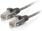 C2g/ cables to go C2G 01086 Cat6 Slim Cable - Snagless Unshielded Slim Network Patch Cable, Gray (1.5 Feet, 0.45 Meters) 1.5-feet Grey