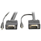 Tripp Lite P504-006 6 feet SVGA/VGA Monitor and Audio Cable with Coax HD15 3.5mm M/M