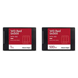 Western Digital 1TB WD Red SA500 NAS 3D NAND Internal SSD - SATA III 6 Gb/s, 2.5"/7mm, Up to 560 MB/s &amp; 500GB WD Red SA500 NAS 3D NAND Internal SSD - SATA III 6 Gb/s, 2.5"/7mm, Up to 560 MB/s 1TB SSD + 500GB WD Red SA500 SSD