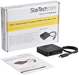 StarTech.com USB C Multiport Adapter - Portable USB-C Mini Dock 4K HDMI Video - Gigabit Ethernet, USB 3.0 Hub (1x USB-A 1x USB-C) - USB Type-C Multiport Adapter - Thunderbolt 3 Compatible (DKT30CHD) 1x USB-A 3.0 | 1x USB C-(5Gbps) | HDMI
