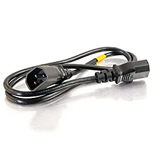 C2g/ cables to go C2G Power Cord, Long Extension Cord, Power Extension Cord, 16 AWG, Black, 8 Feet (2.43 Meters), Cables to Go 29934 Black 8 Feet C14 to C13 16AWG Cord