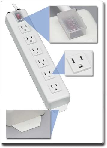 Tripp Lite 6 Outlet Home &amp; Office Power Strip, 15ft Cord with 5-15P Plug (TLM615NC),Gray