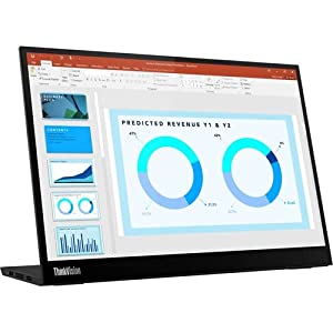 Lenovo ThinkVision M14d 14" WLED LCD Monitor - 16:10 - Raven Black - 14" Class - in-Plane Switching (IPS) Technology - 16.7 Million Colors - 375 Nit - 6 ms - 60 Hz Refresh Rate - USB Hub