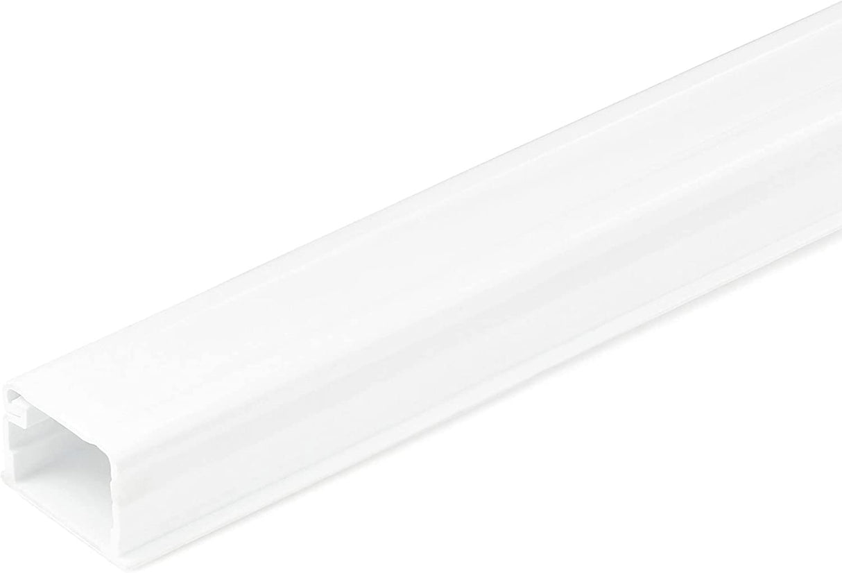 StarTech.com Solid Cable Management Raceway with Adhesive Tape &amp; Cover, 3/4"(19mm)W x 1/2"(13mm)H - 6ft(1.8m) length, PVC Network/Power Cord Hider Kit - Wall Wire Duct System, UL Listed (CBMOWD2013) 0.54 in. (13.8 mm) x 0.76 in. (19.5 mm)